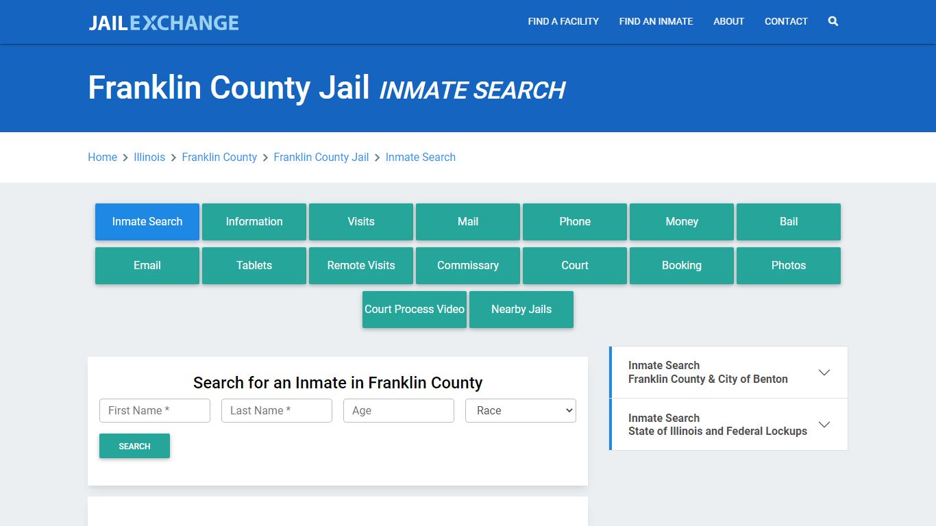 Franklin County Jail, IL Inmate Search: Roster & Mugshots